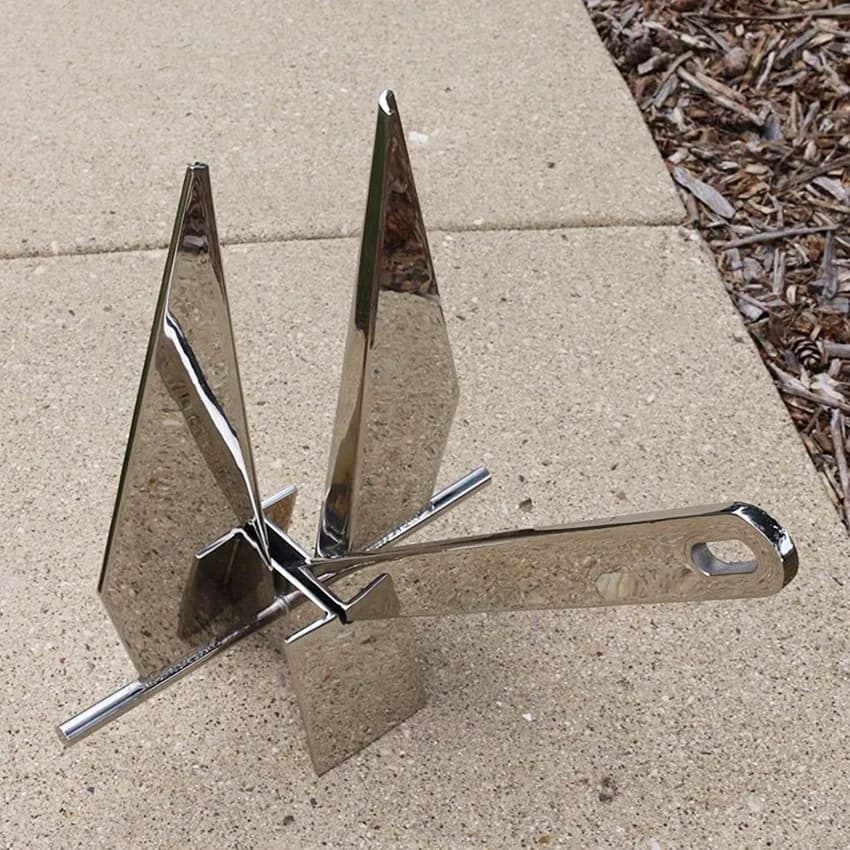 7.5kg 316 Stainless Steel Marine Fluke Anchor Boat Anchors Danforth Anchor for Sale