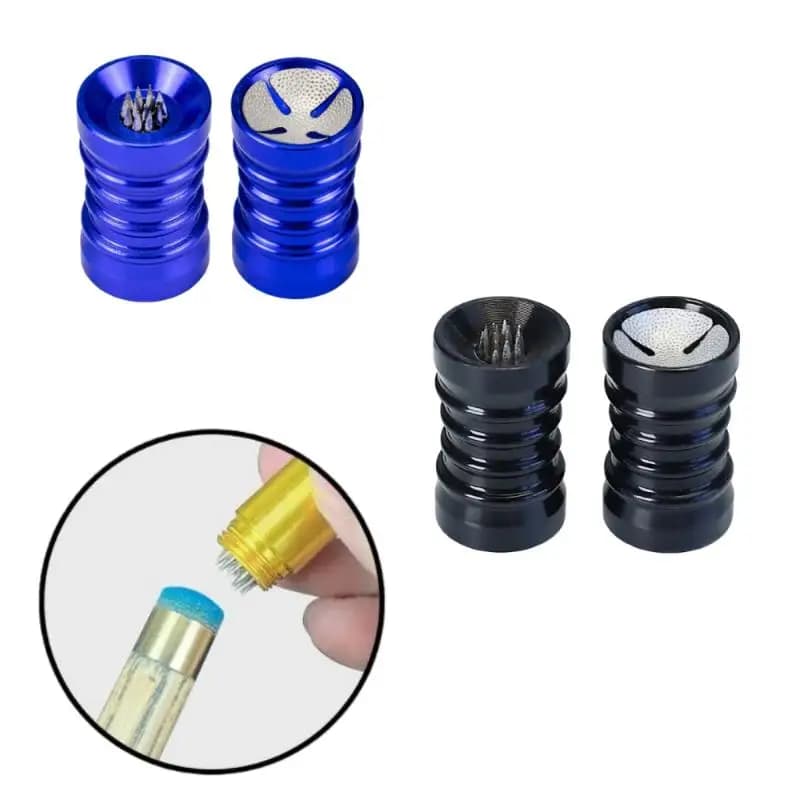1 Pezzo Attrezzo Multifunzione 2-in-1 per Punte da Biliardo in Lega di Alluminio Blu Oro Rosso Nero per Prestazioni Perfette