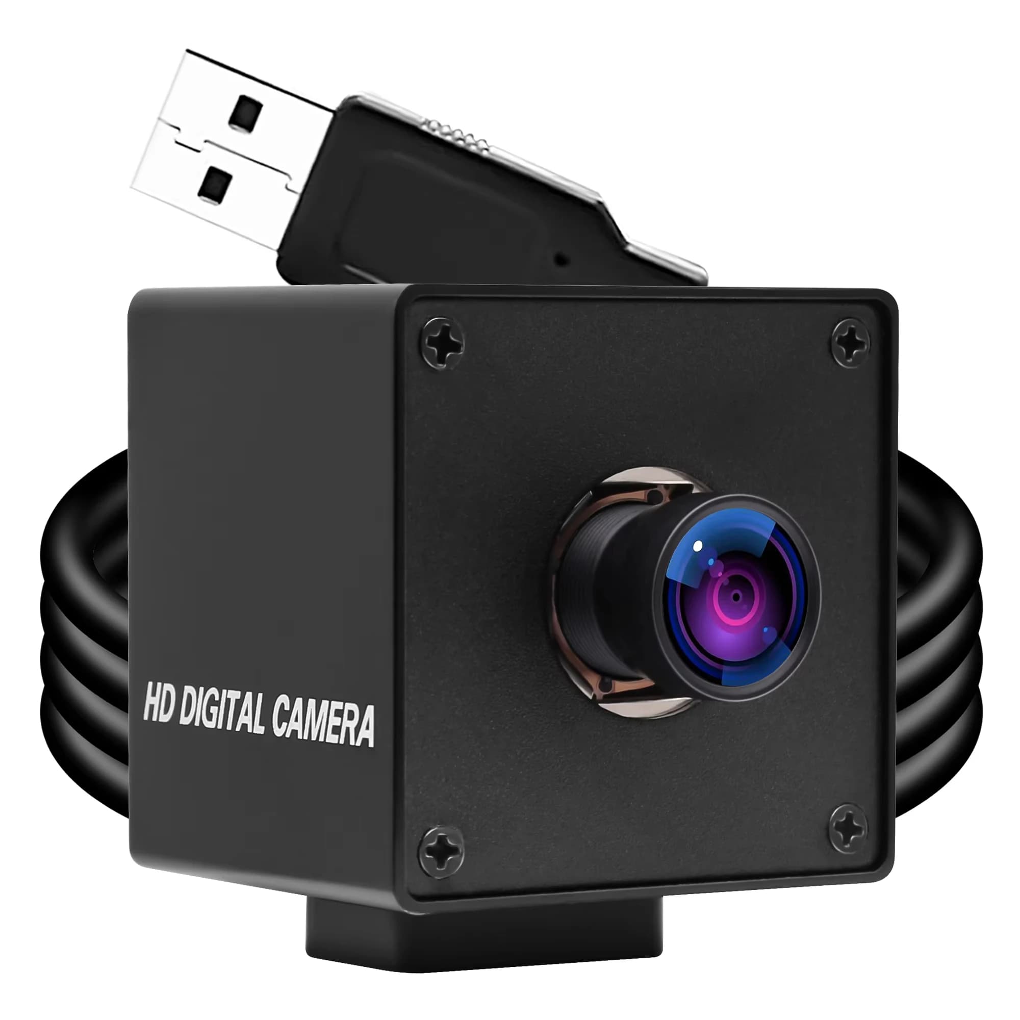 ELP 48MP wide angle USB camera without 4K 8K distortion lens IMX586 UVC PC Webcam Mini industrial camera for Mac laptop