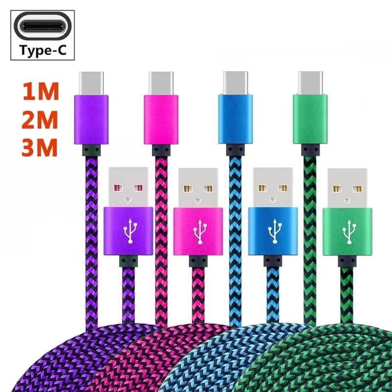 Cavo USB tipo C per Samsung Galaxy a51 a50 s20 a21s a70 S8/S9/S10 A3/A5/A7 2017 Caricatore per telefono lungo 3 m per Huawei Xiaomi Android