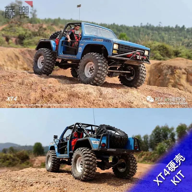 Kit Crorc Emo Xt4, Auto RC ad Alte Prestazioni con Scocca Rigida, Modello di Veicolo Elettrico Telecomandato per Arrampicata Fuoristrada, Regalo