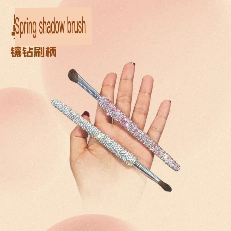 Luxurious Diamond-Studded Nylon Nose High-End Creative Concealer Contour Portable Side Shadow Makeup Brush