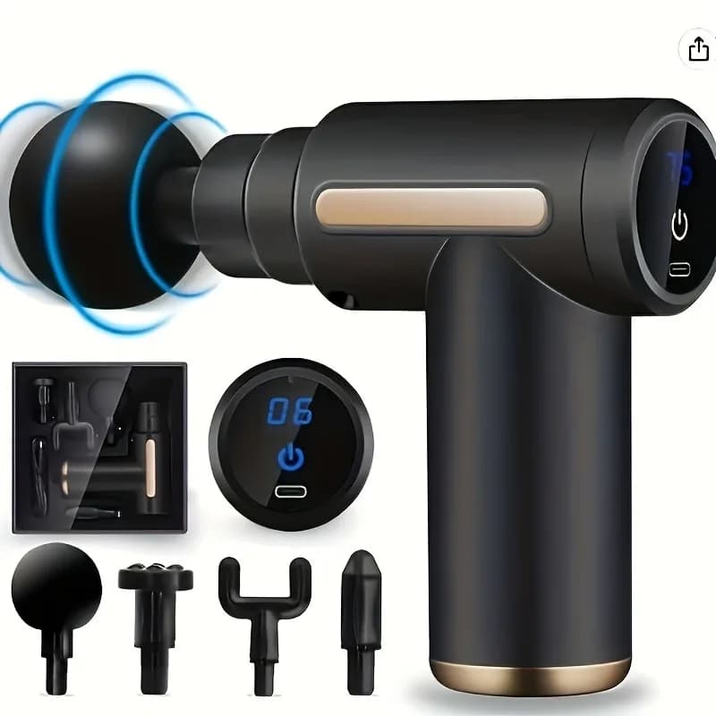 Massaggiatore Muscolare Portatile Compatto, Pistola per Massaggio Fasciale per Relax e Recupero, Stile Neutro Citywalk, Altri Materiali 100%