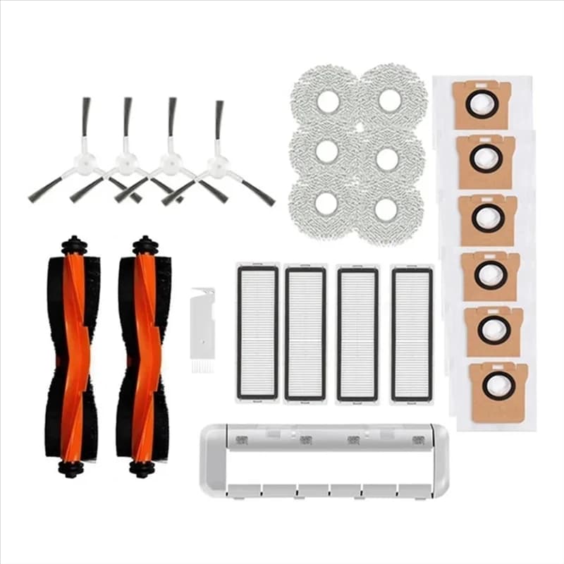 For Robot Vacuum X20+ / X20 Plus Main Side Brush Hepa Filter Mop Cloth Dust Bag Replacement Accessories Kit-A77G