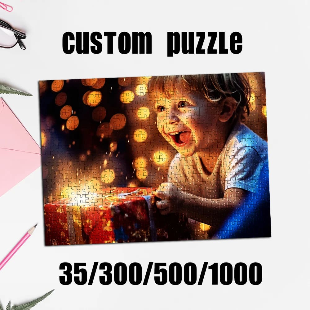 35/300/500/1000 pezzi Puzzle personalizzato con foto di coppia, regalo commemorativo creativo personalizzabile, giochi per famiglie