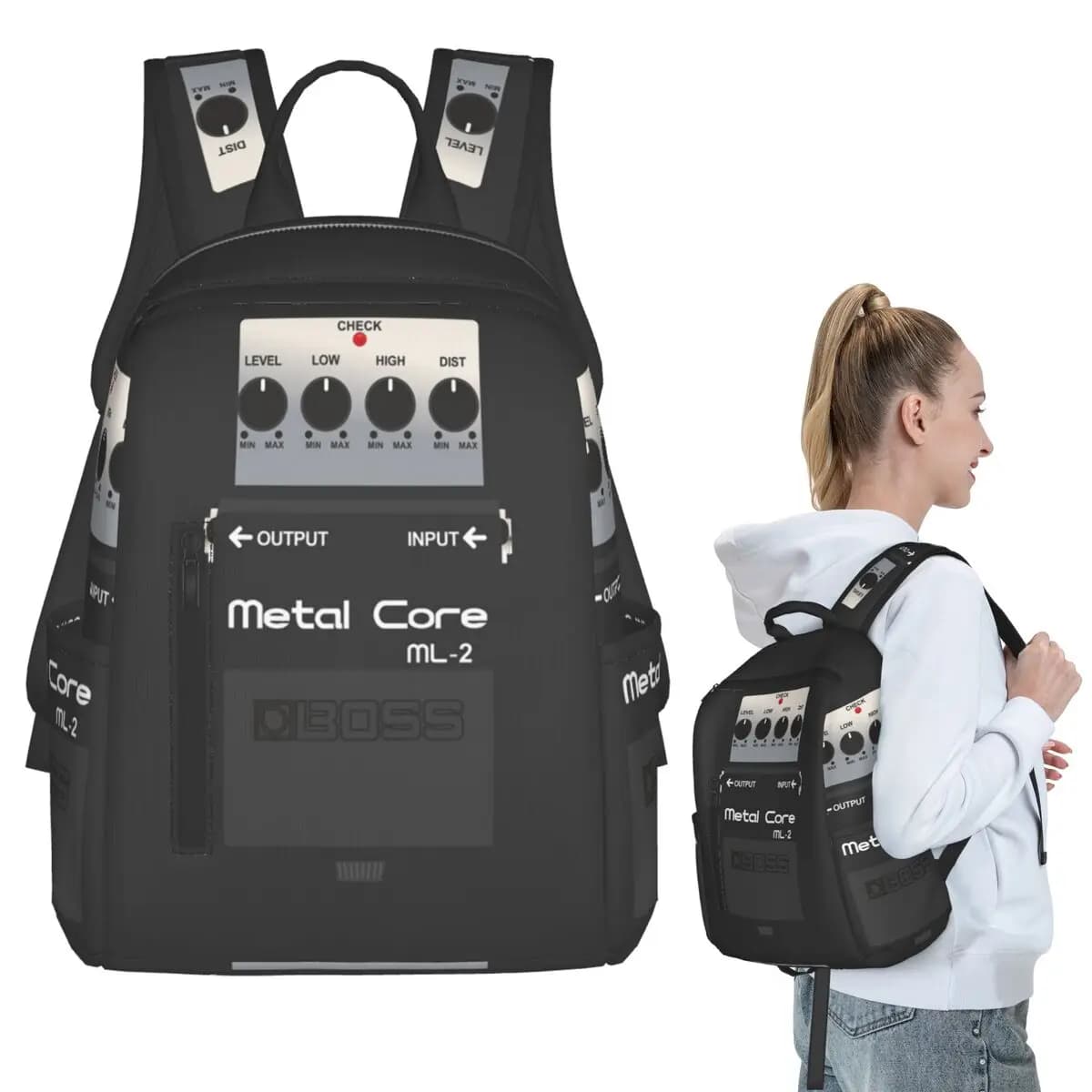 Zaino per chitarra Boss Overdrive Bluesbreaker, borsa per studenti, zaino per la scuola per bambini, borsa a tracolla per computer, per ragazzi e ragazze