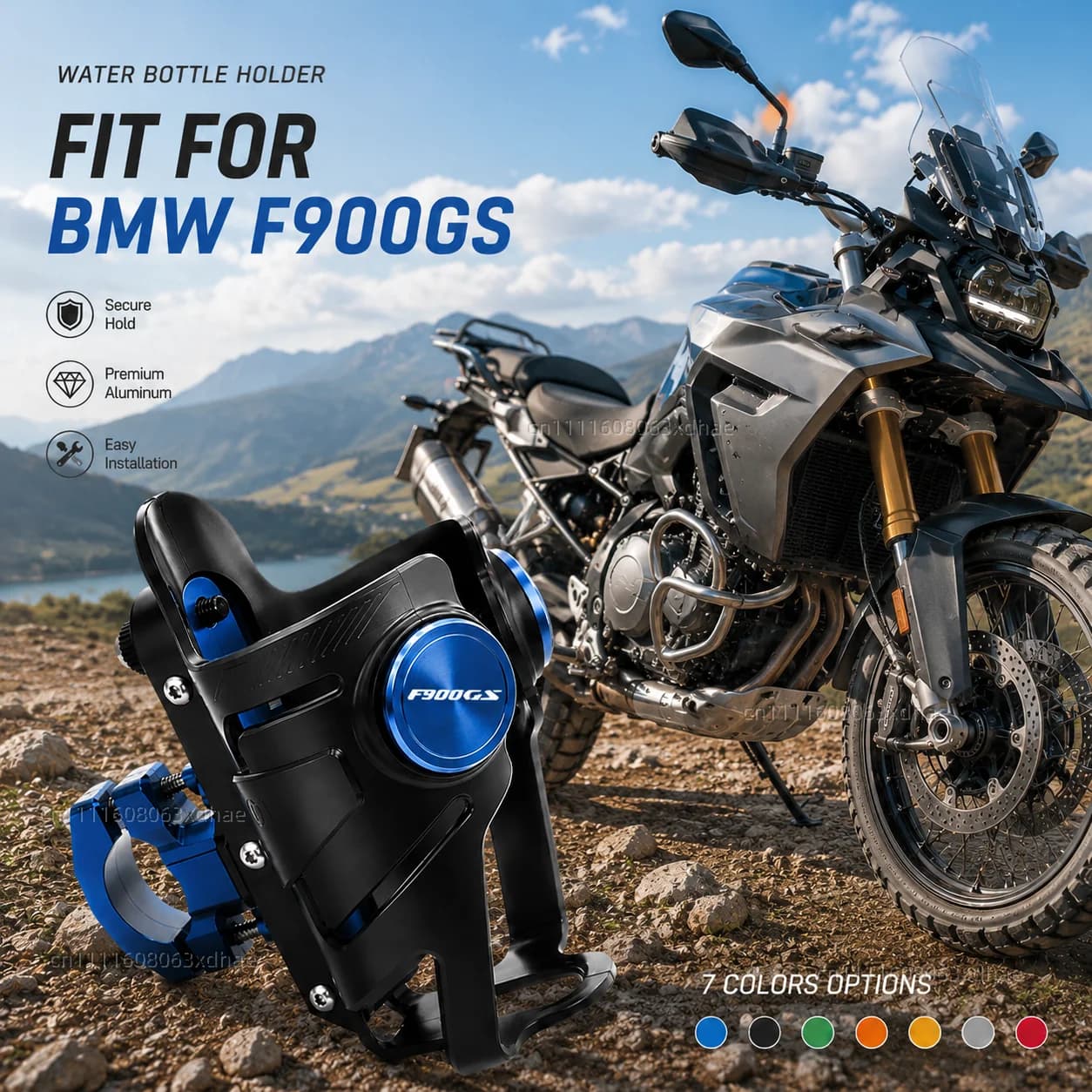 Supporto per Bottiglia d'Acqua per Moto BMW F900GS ADVENTURE F 900 GS, Accessorio per Porta Bevande e Tazze