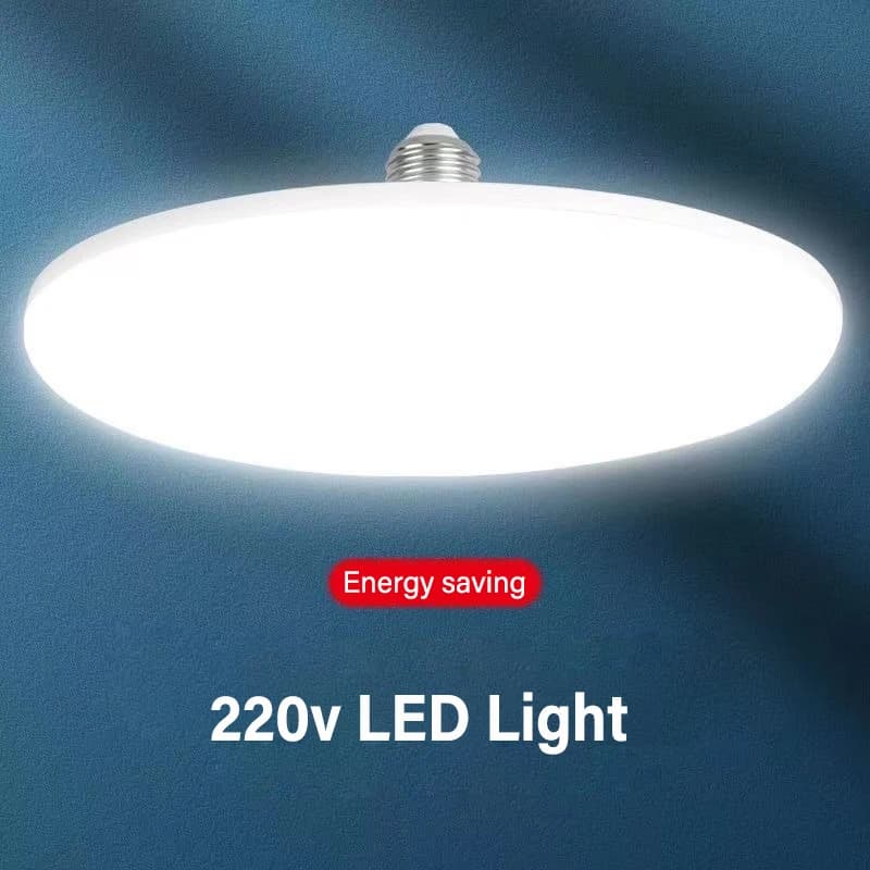 Lampadina a LED AC 220v E27 Base Lampada a risparmio energetico per uso domestico 15W Illuminazione per interni Disco volante Luce 6500k Lampada da soffitto Luce per garage