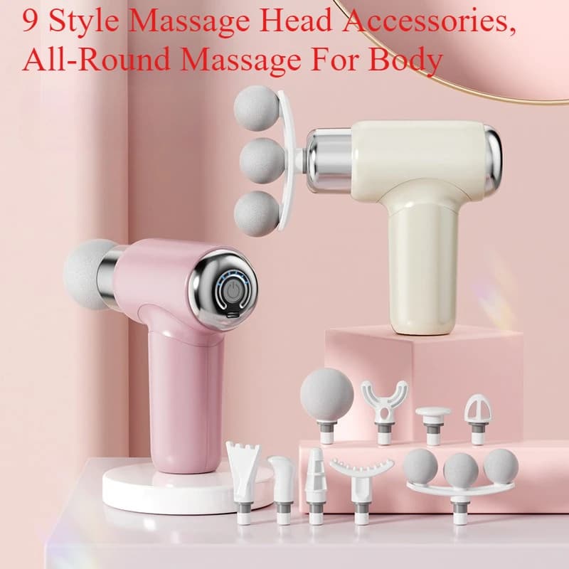 Portable Portable Mini Arm Massage Gun Deep Fabric Muscle Relaxation Adjustable Speed Band Gun for Body Back Neck Legs