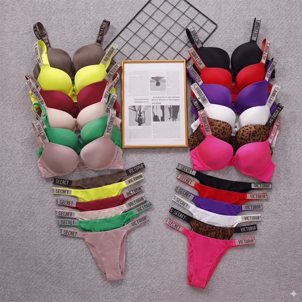 Nuovo Set Classico Reggiseno e Mutandine in Pizzo, Completo Intimo Sexy da Donna con Scollo a V, Trasparente con Bordo in Pizzo, Regolabile e con Ottima Supporto