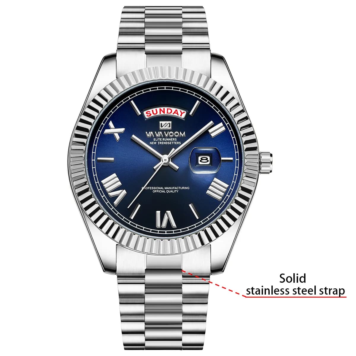 Men Watch Solid Stainless Steel 41mm Casual Business Clock 3Bar Waterproof Quartz Movement Luxury Gold Gift Watch for Men montre