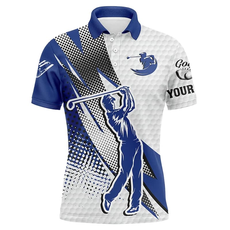 New Fashion Golf Graphic Polo Jersey Sport estivi Nome personalizzato Eagle Graphic T-shirt POLO da uomo Bottoni casual Tees Tops