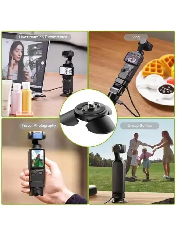 mini treppiede con base posizionamento della fotocamera R53C, comodo per il supporto per fotocamera Pocket 3