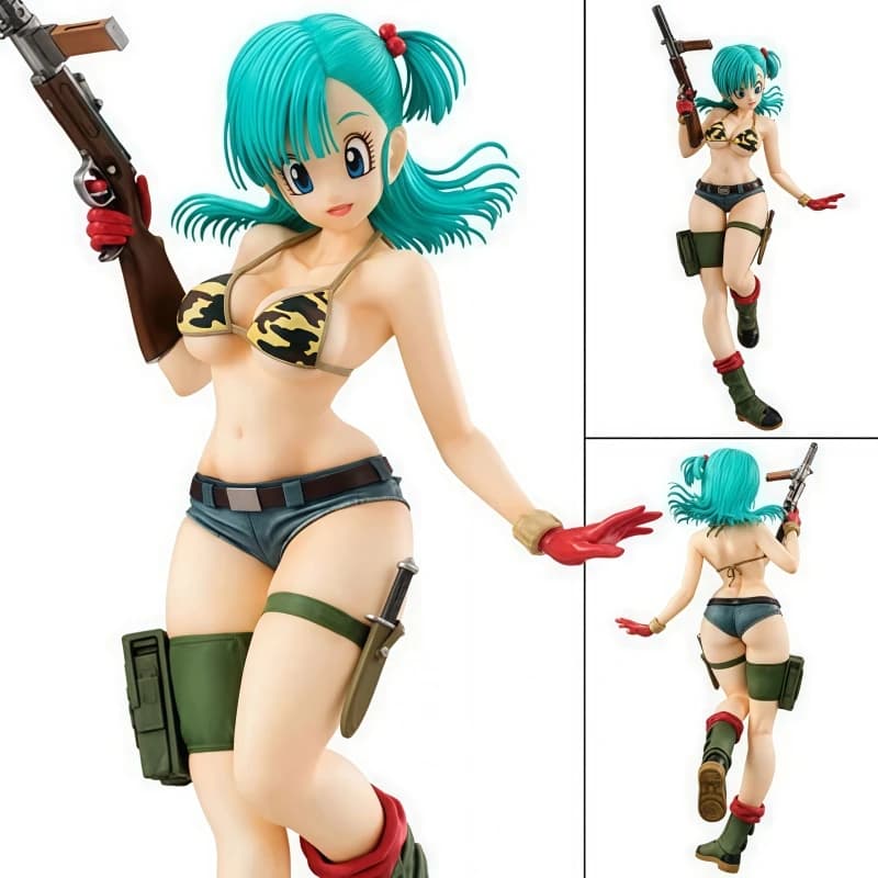 Bambola anime Dragon Ball Z, modello Bulma, bambola mimetica, giocattolo carino, ornamenti da collezione, bambola Kawaii, decorazione, regalo per le vacanze