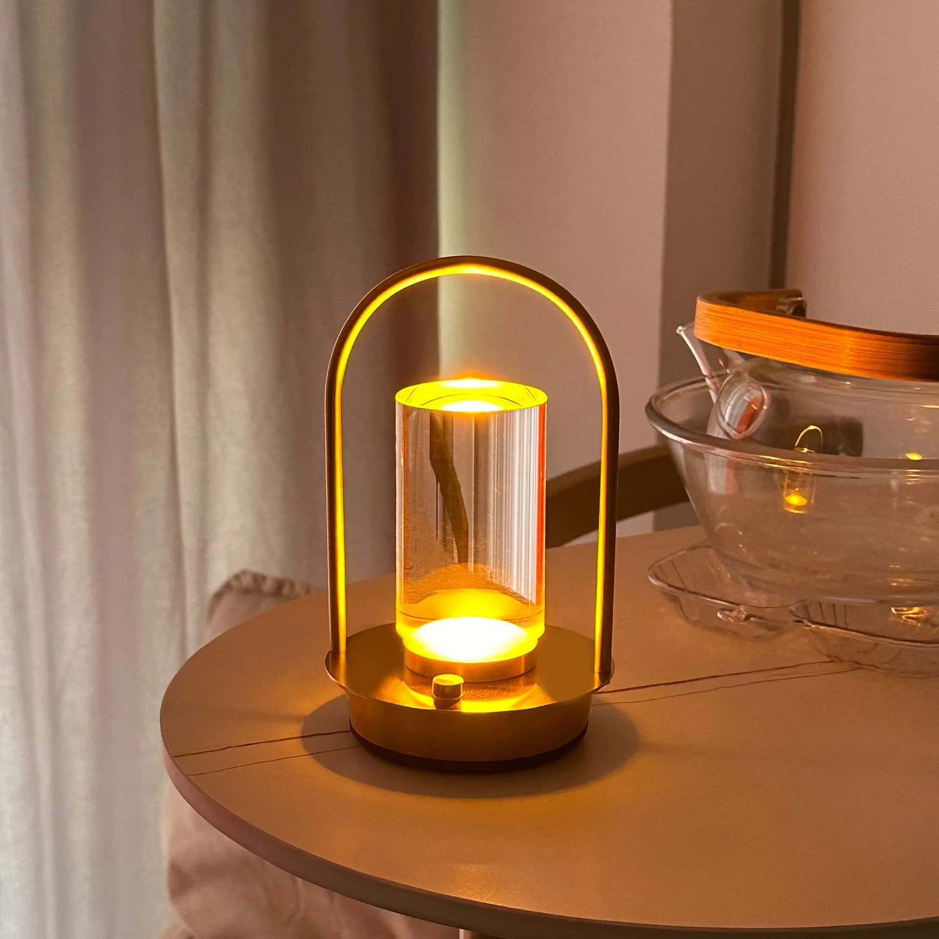 Lampada Notturna Ambientale Best-Seller, Lampada da Tavolo LED Ricaricabile con Touchscreen, Lampada da Comodino
