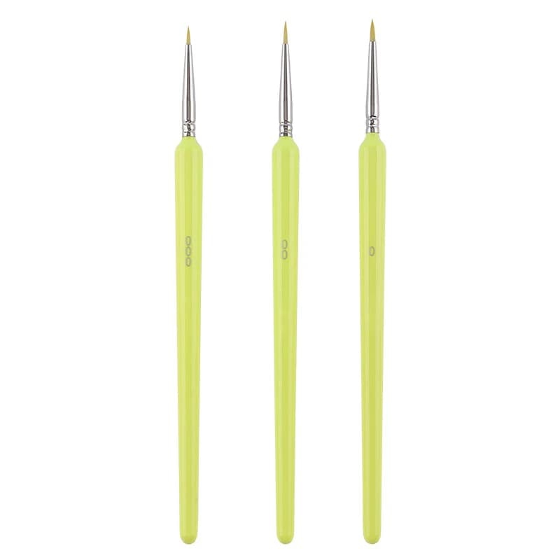 3 pezzi gelsomino/menta pittura a olio digitale fai da te acrilico pennello per acquerello studente d'arte specifico piccolo blocco di colore linea di gancio penna da colorare