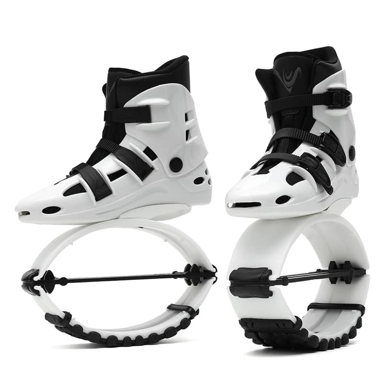 Donna Uomo Canguro che rimbalza Scarpe da fitness Stivali da rimbalzo Dimagrante Salto Sport Scarpe da fitness Saltar Tonificante Scarpe Sneaker con zeppa