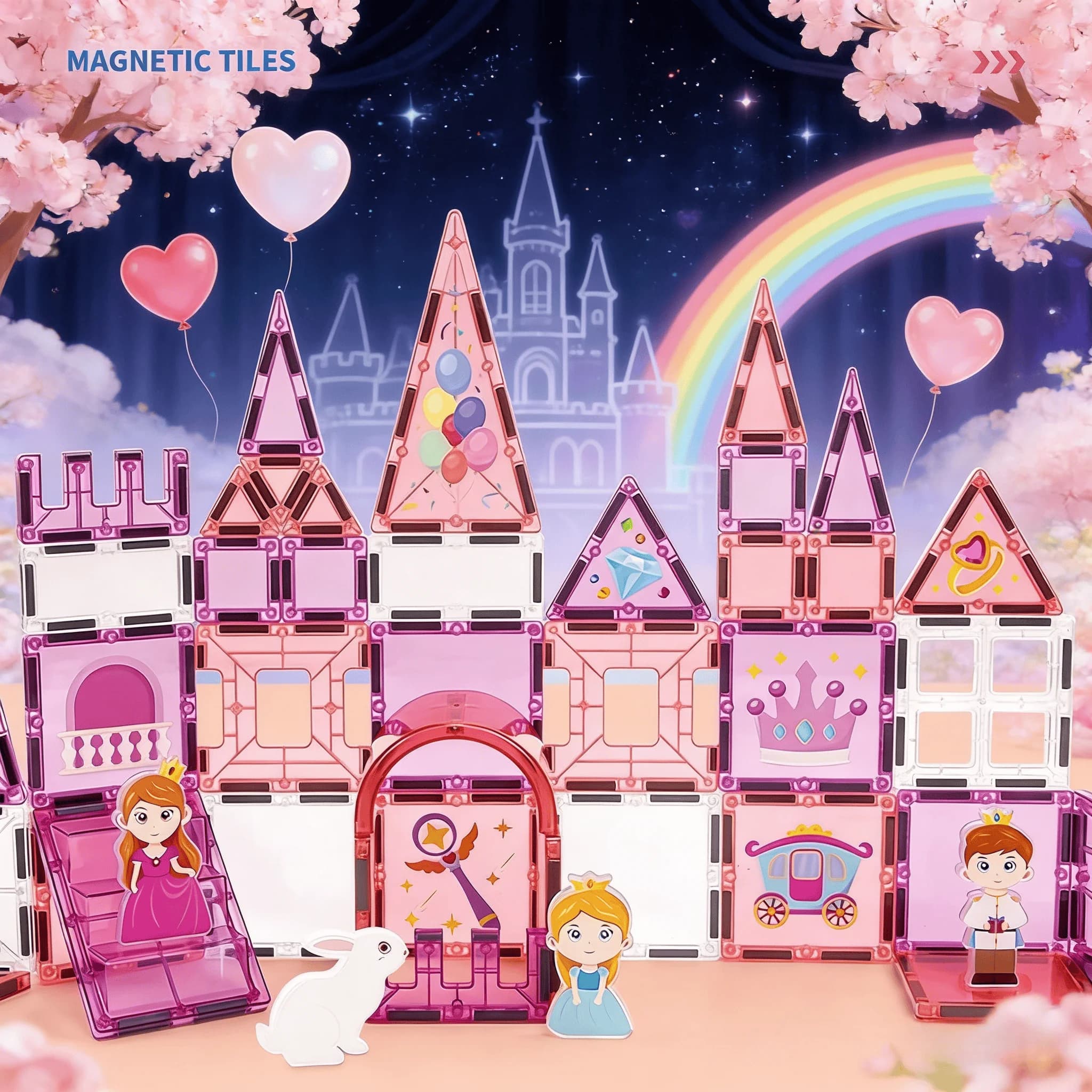 Piastrelle magnetiche 3D colorate, blocchi magnetici, blocchi puzzle, regali di compleanno per amici
