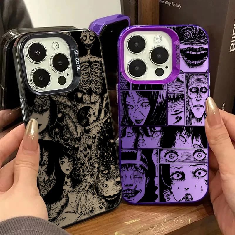 Terror Art Tomie Uzumaki Hard Phone Case for iPhone 17 Air 16 15 11 12 14 13 Pro Max XS X XR Plus 8 7 SE 2020 Shockproof Cover