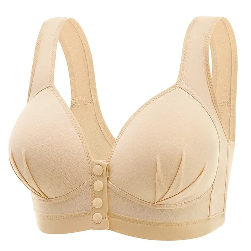 Reggiseno minimizzatore levigante per la schiena da donna, minimizza il seno, non imbottito, senza ferretto, confortevole, traspirante, con chiusura frontale