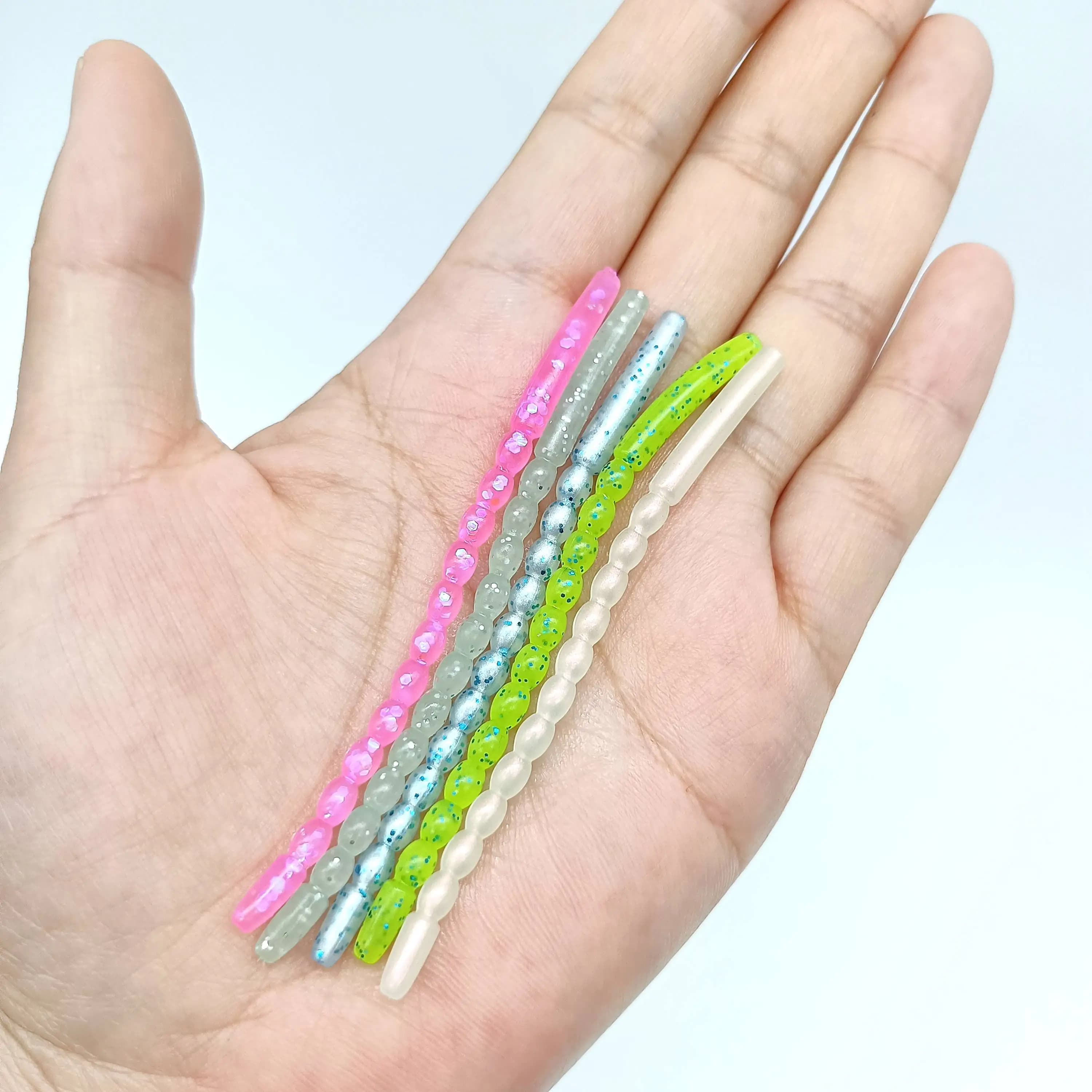 DUODUOYU 8PCS Nuovo Mini Esche Da Pesca Morbide 82mm/0.78g Jerkbait Per Trota Luccio Rockfish Swimbaits Jig Esche UV Luminose Wobblers