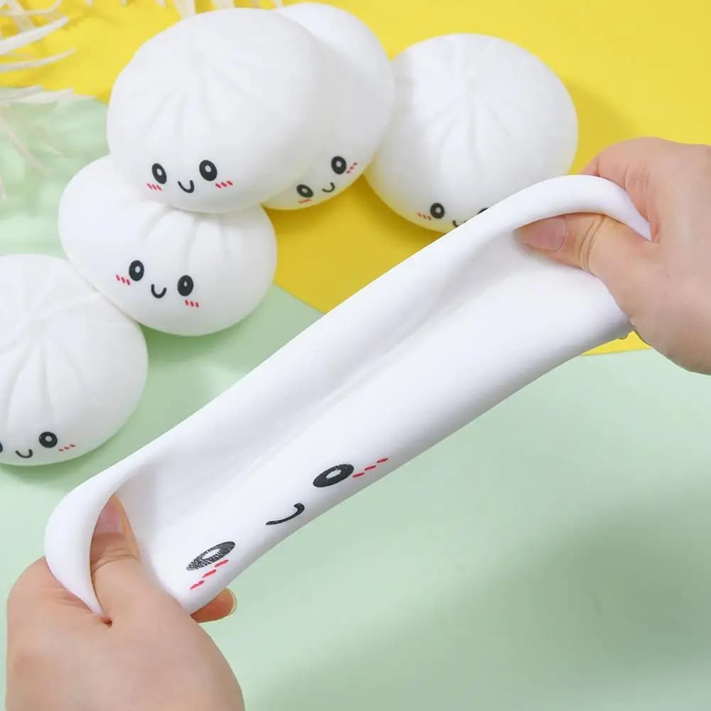 Palline Antistress a Forma di Raviolo, Palline Morbide a Forma di Impasto, Giocattoli Antistress per Adulti, Sollievo dall'Ansia, ADHD ADD