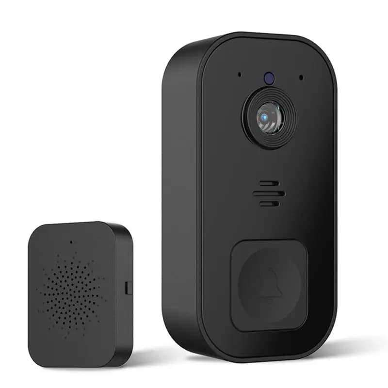 Videocitofono wireless Campanello per telecamera Campanello intelligente Installazione semplice Supporto Wifi 2.4G Black-A45M