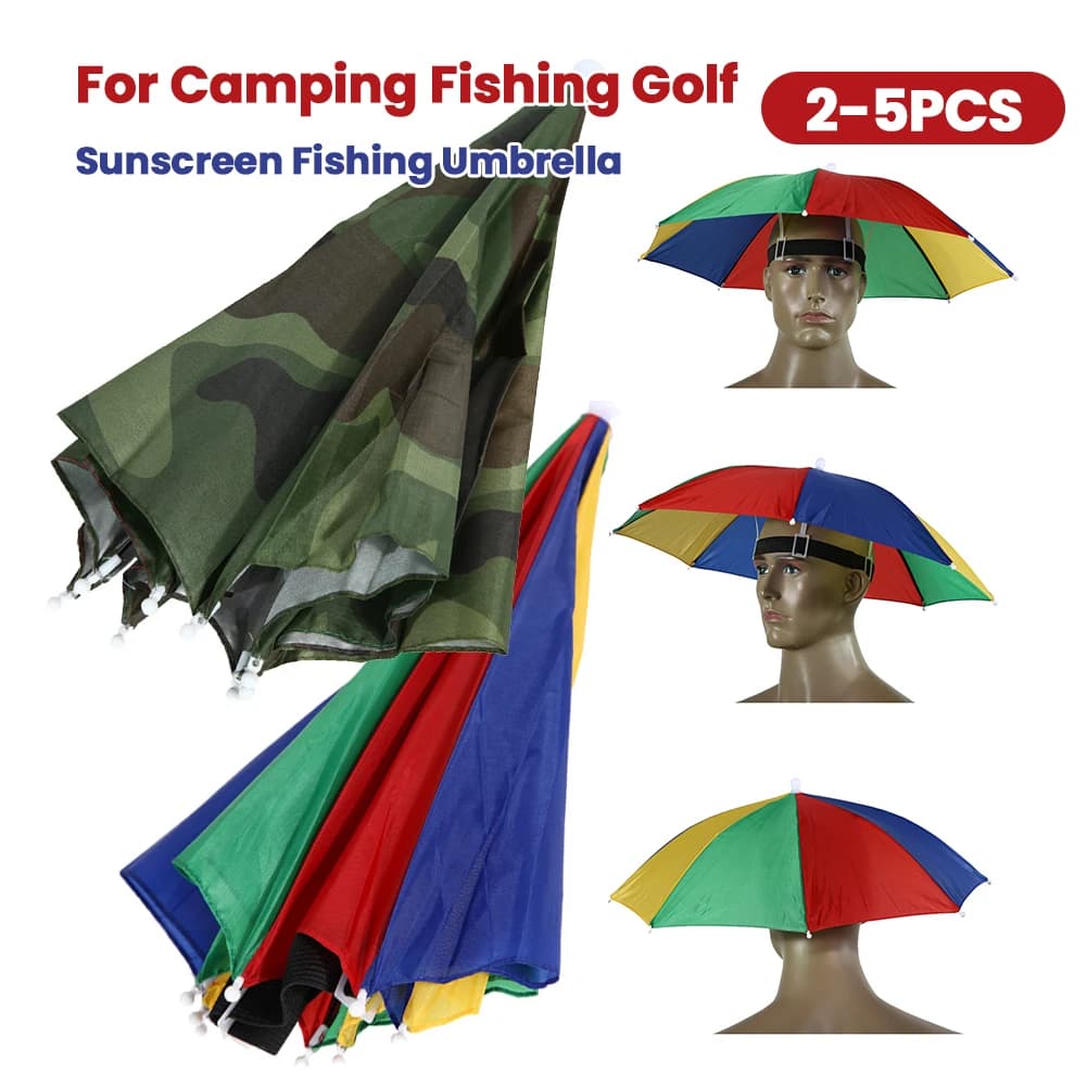 Sun umbrella hat Sun protection Fishing umbrella Adjustable universal cover Hat Fishing hat free hand folding fishing hat for outdoor sports