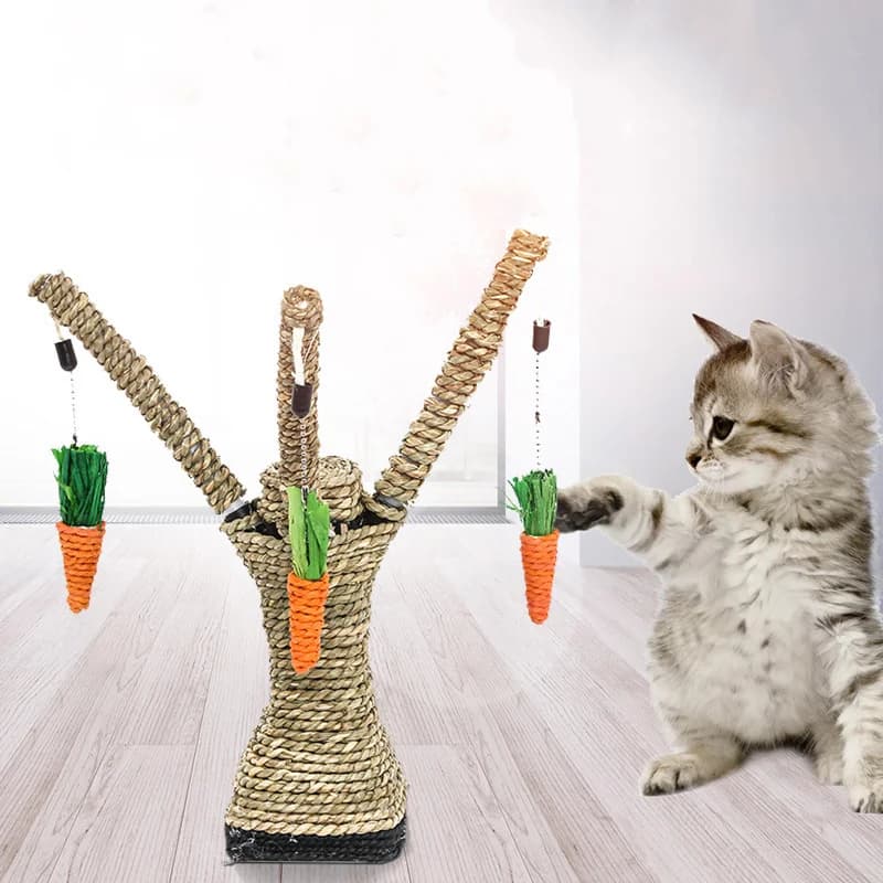 Carota Pet Cat raschietto Cat tree house Climbing Frame Post Decoration Interactive Tree Tower pet cat scratch board mobili giocattolo