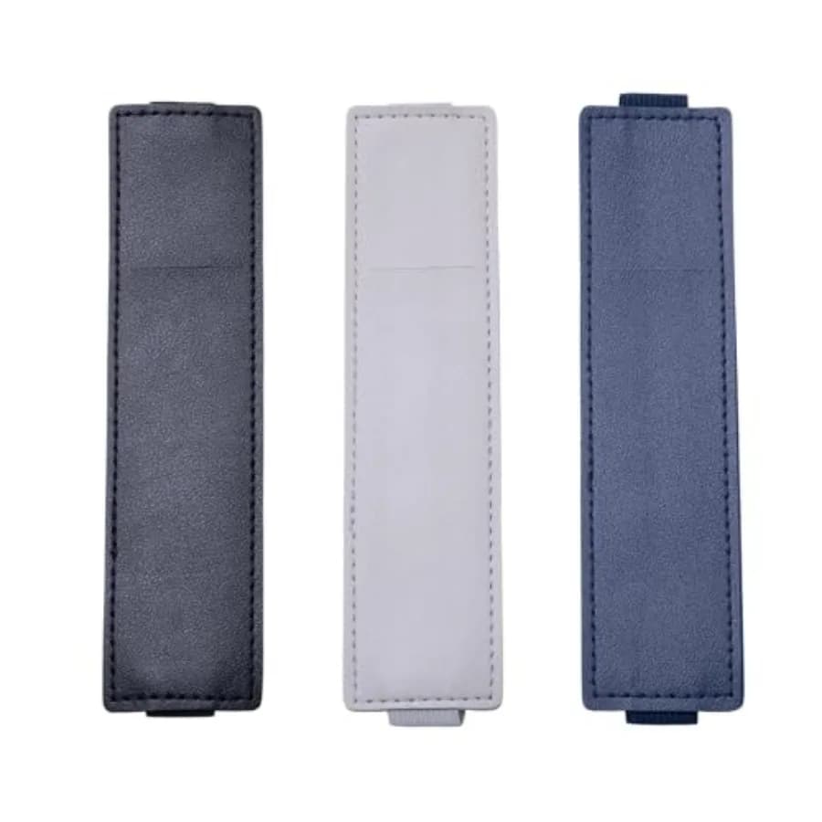 3 Pcs Adjustable Pen Loop Holder, PU Leather Pen Holder Pencil Sleeve Elastic Strap Band, Designed for Notebooks/Journals/Calen