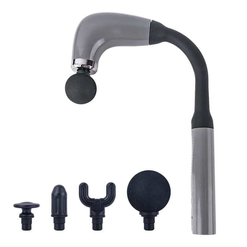Long Handle Massage Gun for All Body Without Folding, Overcoming the Limits of Arm Length, 4 Massage heads for a Background Lift of Fabrics
