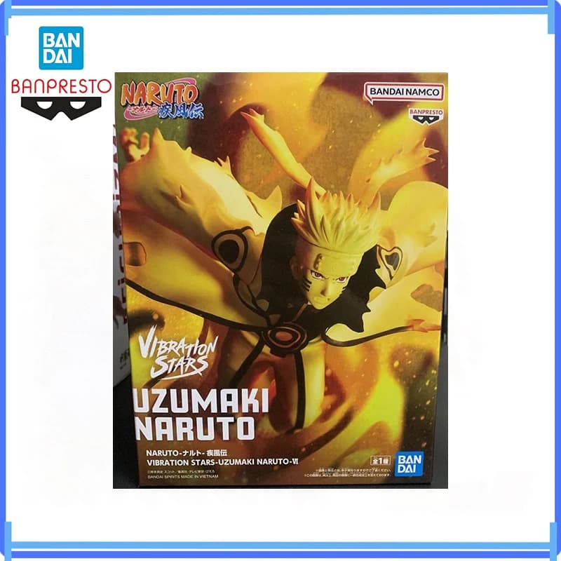 Bandai In Stock Original Banpresto Vibration Stars Naruto Shippuden Uzumaki Naruto Action Figure Model Genuine Boxed Toy Gifts