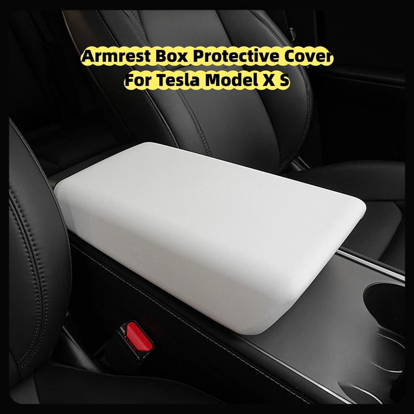 Custodia protettiva per scatola bracciolo Custodia protettiva antigraffio per console centrale Custodia protettiva per bracciolo TPE per accessori auto Tesla Model XS