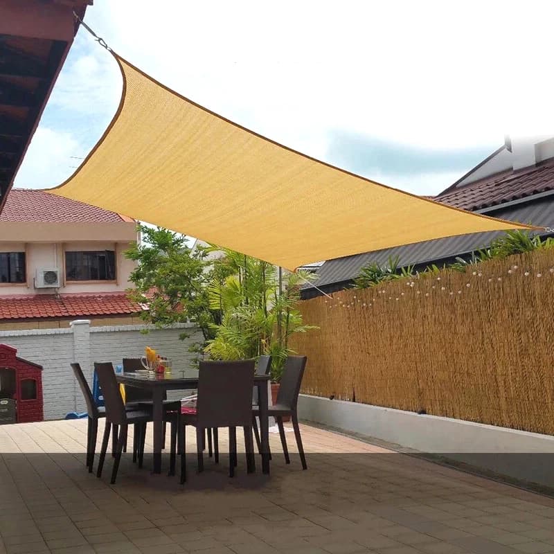 Tenda Parasole Estiva per Campeggio all'Aperto, Protezione UV, Rete Ombreggiante per Auto e Spiaggia, Copertura Privacy