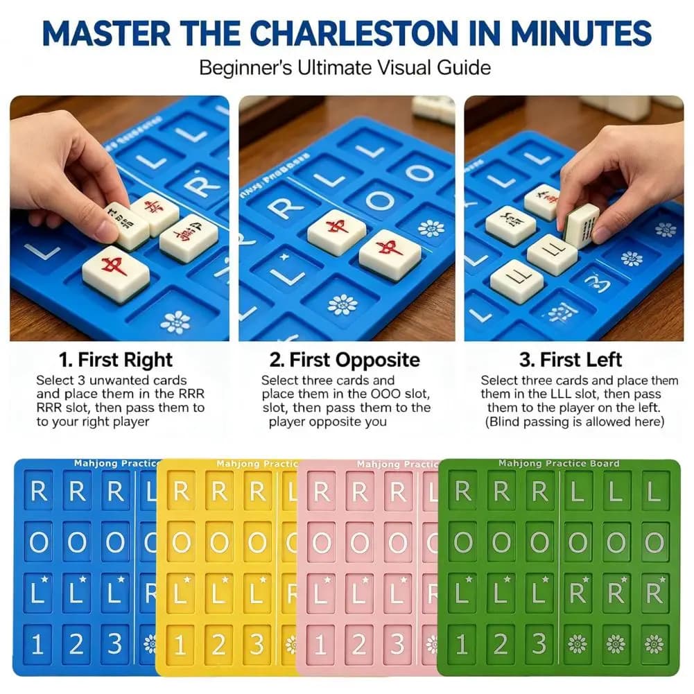 Mahjong Solo Trainer 3D Printed American Mahjong Training Aid Features 24 Slots For Tile Organization And Practice
