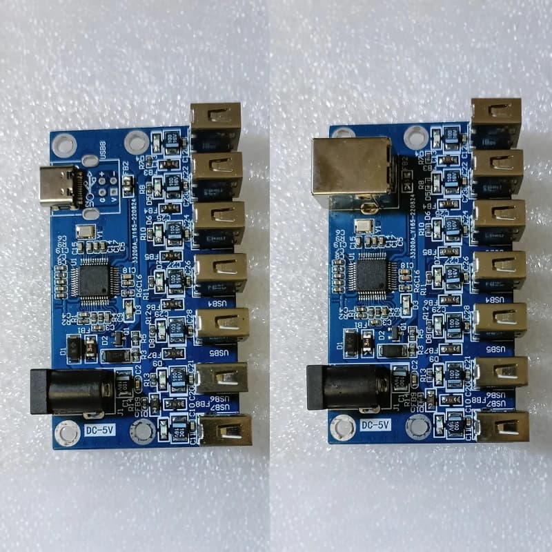 FE2.1 Il hub USBHUB da 1 a 7 porte Modulo hub USB a sette porte con alimentatore Espansione USB 2.0