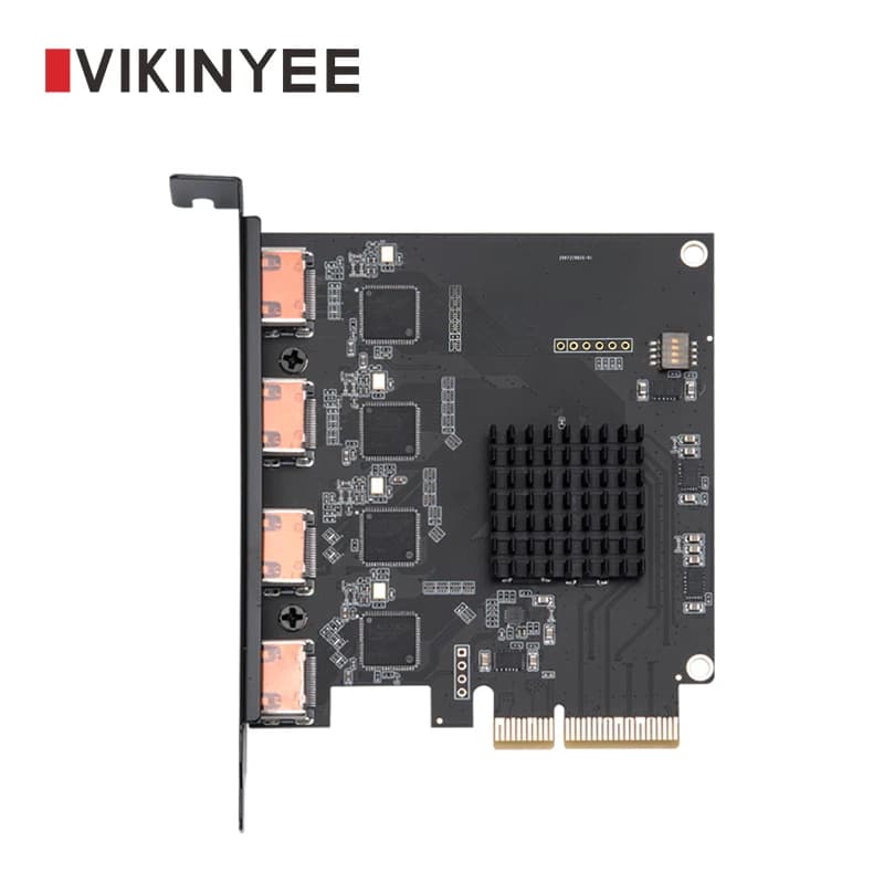 Scheda di acquisizione video PCI-E compatibile HDMI a 4 canali 1080p 60fps OBS Wirecast Adattatore per streaming streaming live per streaming live