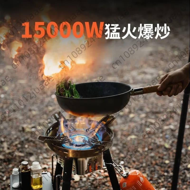 Outdoor Camping Hot Gas Stove Portable Gas Stove 15000W Preheat System