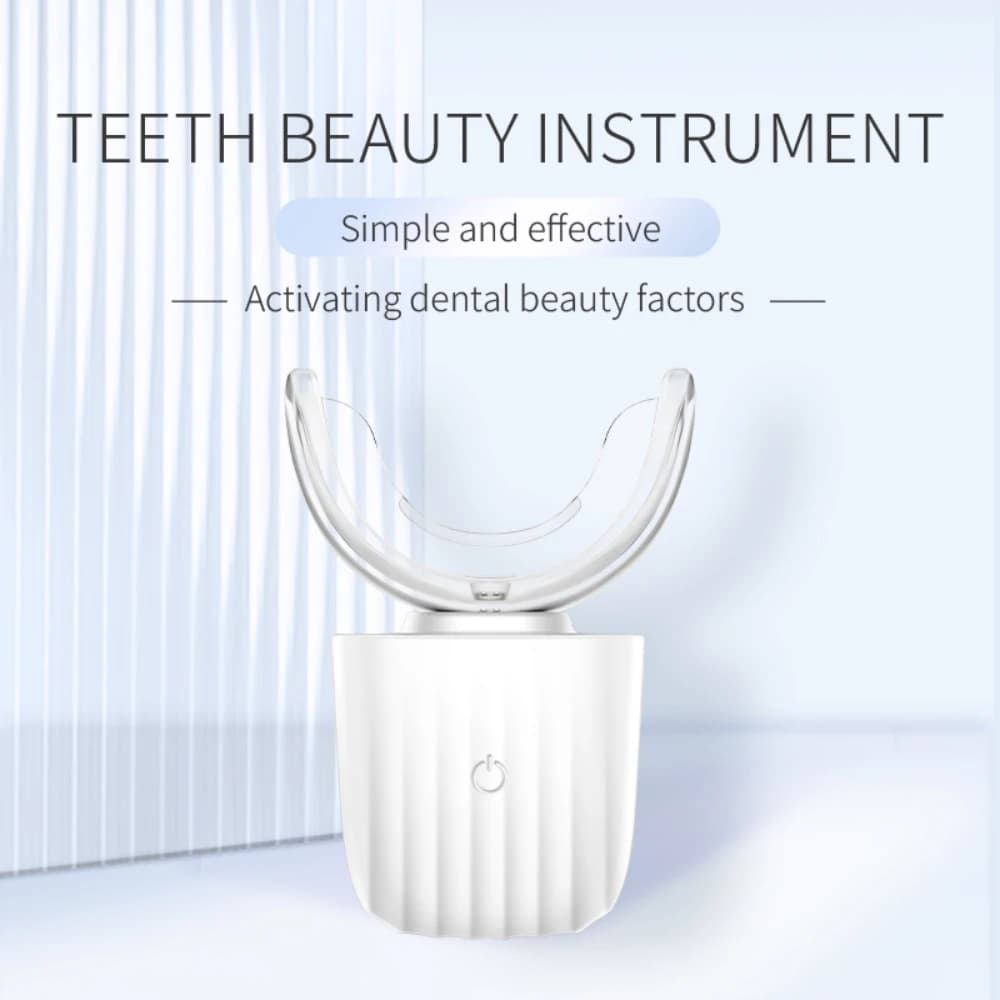 Whitening Kit for Tooths in Cold Blue Light, 16 Minutes of Whitening, U Shape Waterproof Tool for Tooth Care, for Home Use