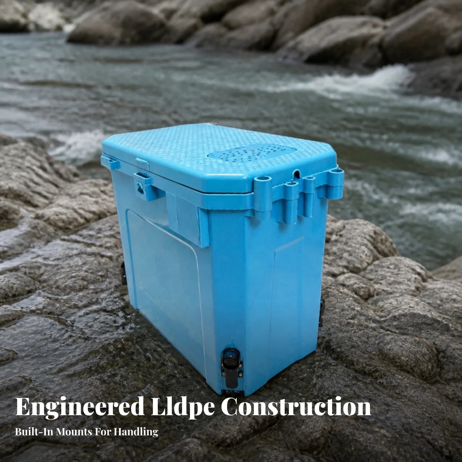 Fishing Seat Box Robust Tackle Storage Box with Legs Hard-Shell Compact for Anglers