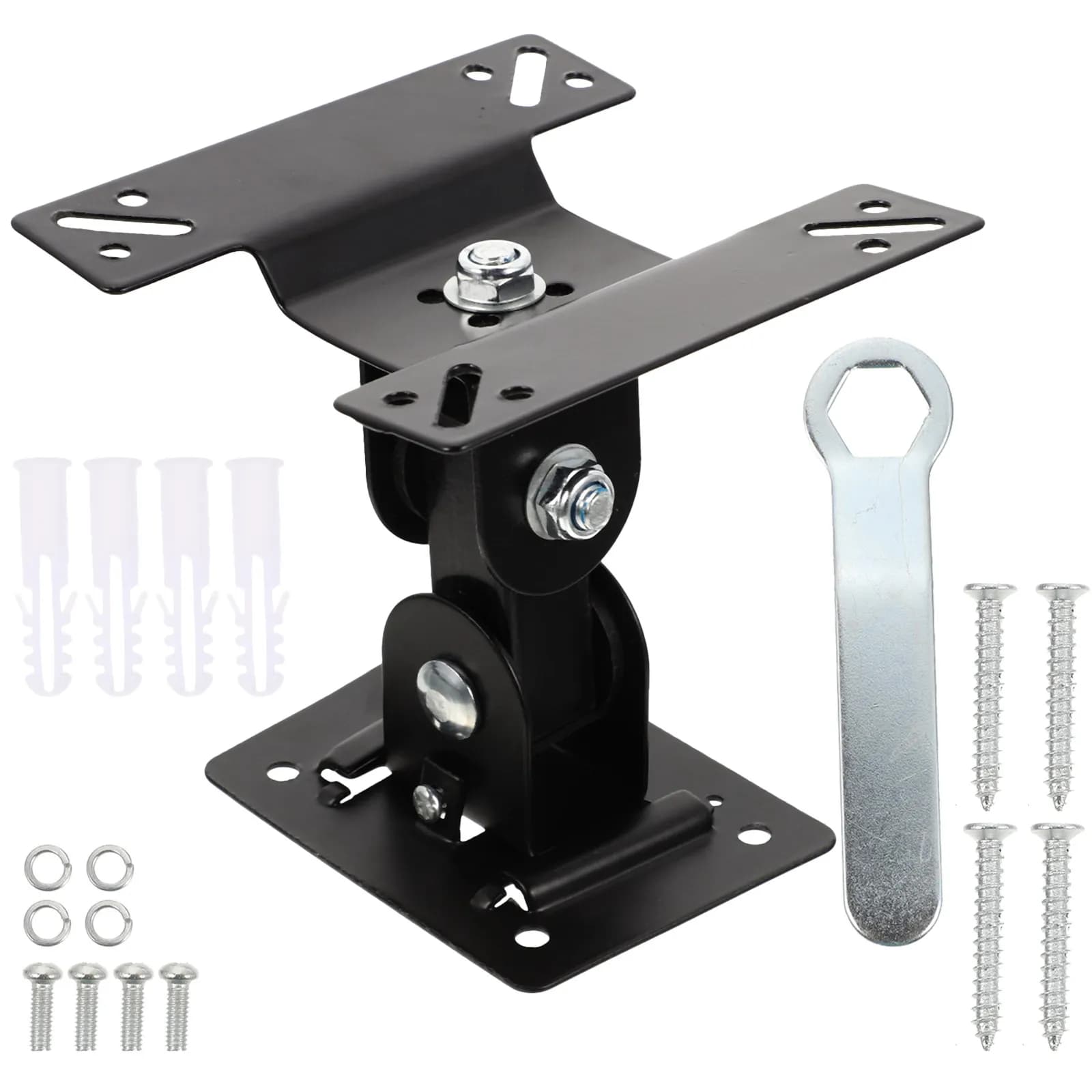 TV Wall Mount, Fixed Iron Relief Stand with 360 Degree Rotation, House Corner Mount, Office, Studio