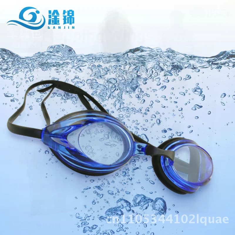 Unisex racing swimwear, anti-fog, waterproof, silicone, with small frame, professional for competitions and transparent training