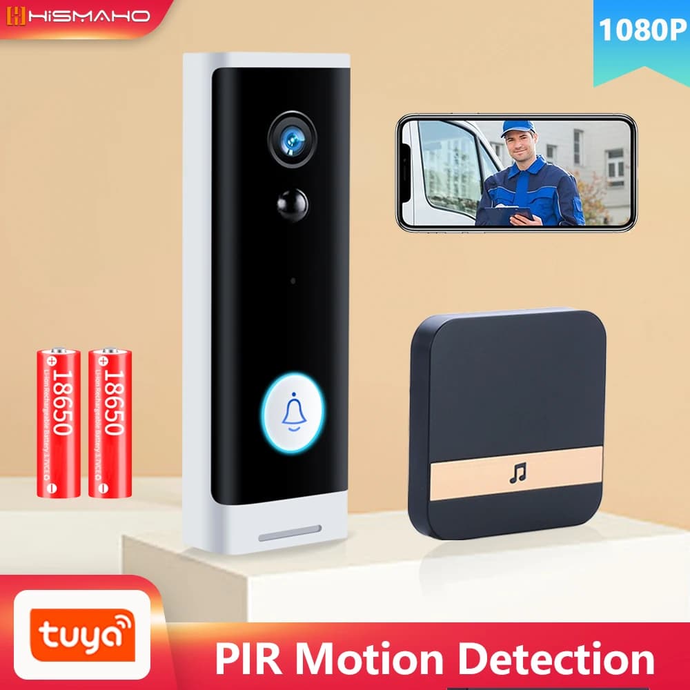 Tuya WiFi campanello telecamera esterna 1080P videocitofono Wireless protezione di sicurezza domestica campanello Alexa Google Smart Life