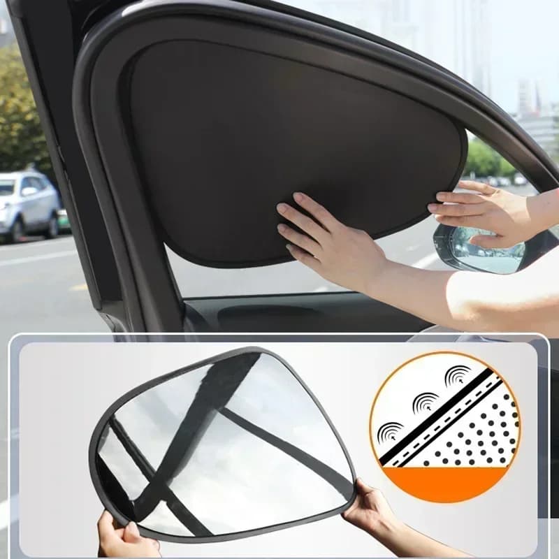 Parasole per Auto con Isolamento Termico e Protezione UV, Tenda Laterale a Adsorbimento Elettrostatico per Privacy