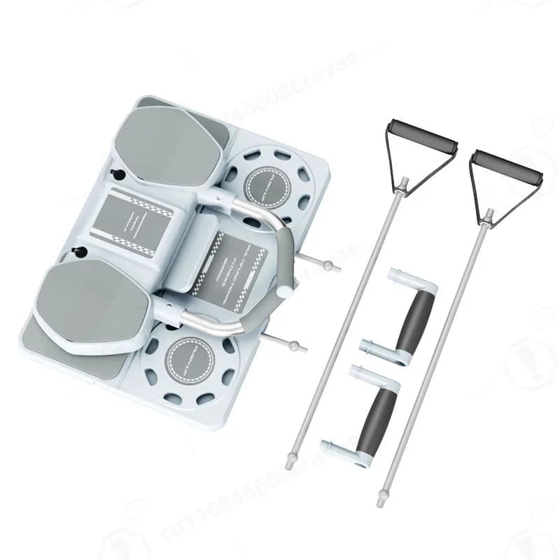 Multifunctional Abdominal Trainer Automatic Rebound Ab Roller Plank Push Up Board Pilates Core Workout Training Equipment