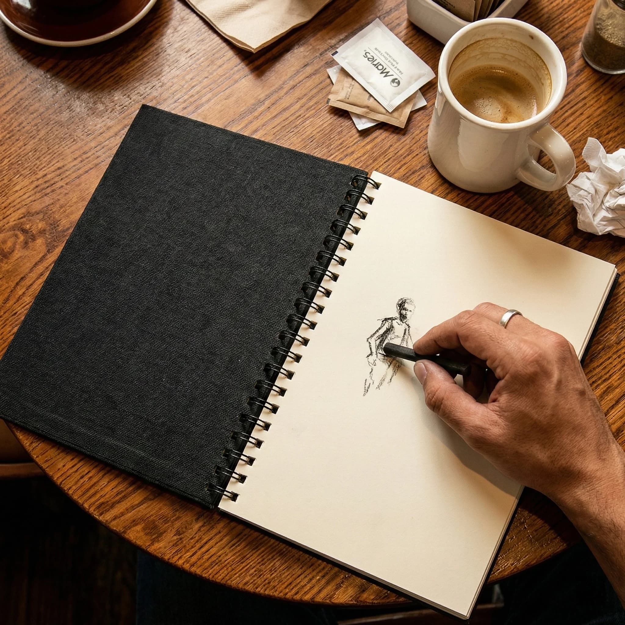 Marie‘s ’Sketch Book 16K 8K Painting Book Art Student Special Sketch Paper Blank Hand Painted Lead Drawing Paper Drawing
