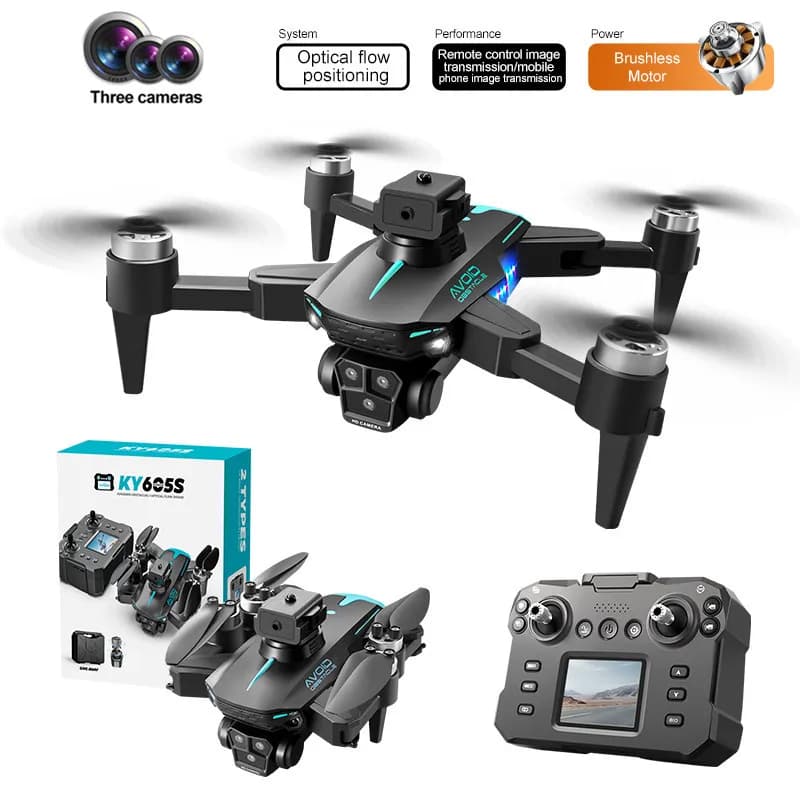 Professionale brushless RC drone grande schermo 6K HD telecamera aerea WiFi FPV evitamento ostacoli quadcopter RC elicottero regalo giocattolo
