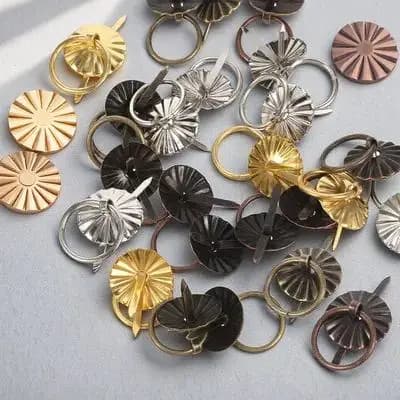 40 Pezzi Mini Maniglie per Cassetti, Pomelli Vintage in Metallo, Maniglie per Mobili Stile Anello, Affidabili Pomelli di Ricambio per Mobili, Mini Maniglie per Cassetti