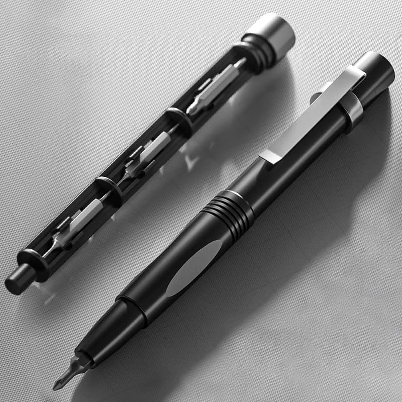 Set di penne per cacciavite di precisione 13 in 1 Strumento di riparazione multifunzione portatile per archiviazione nascosta per mobili per occhiali da computer per telefono