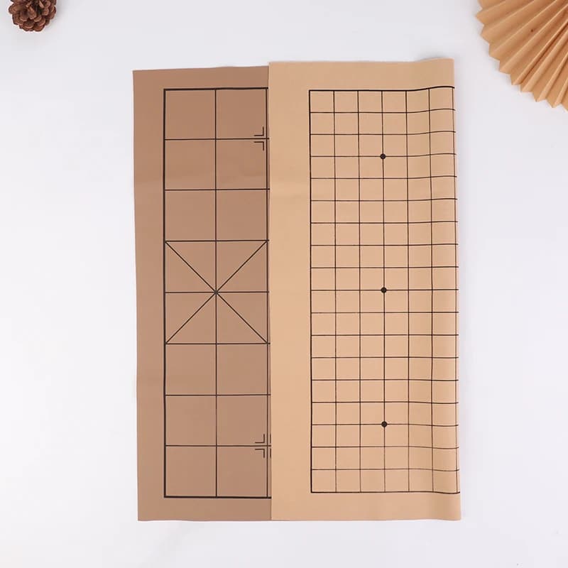 PU bifacciale e peluche scacchiera vecchio gioco pieghevole Go gioco scacchiera Weiqi gioco da tavolo a scacchiera per 53 * 61 cm